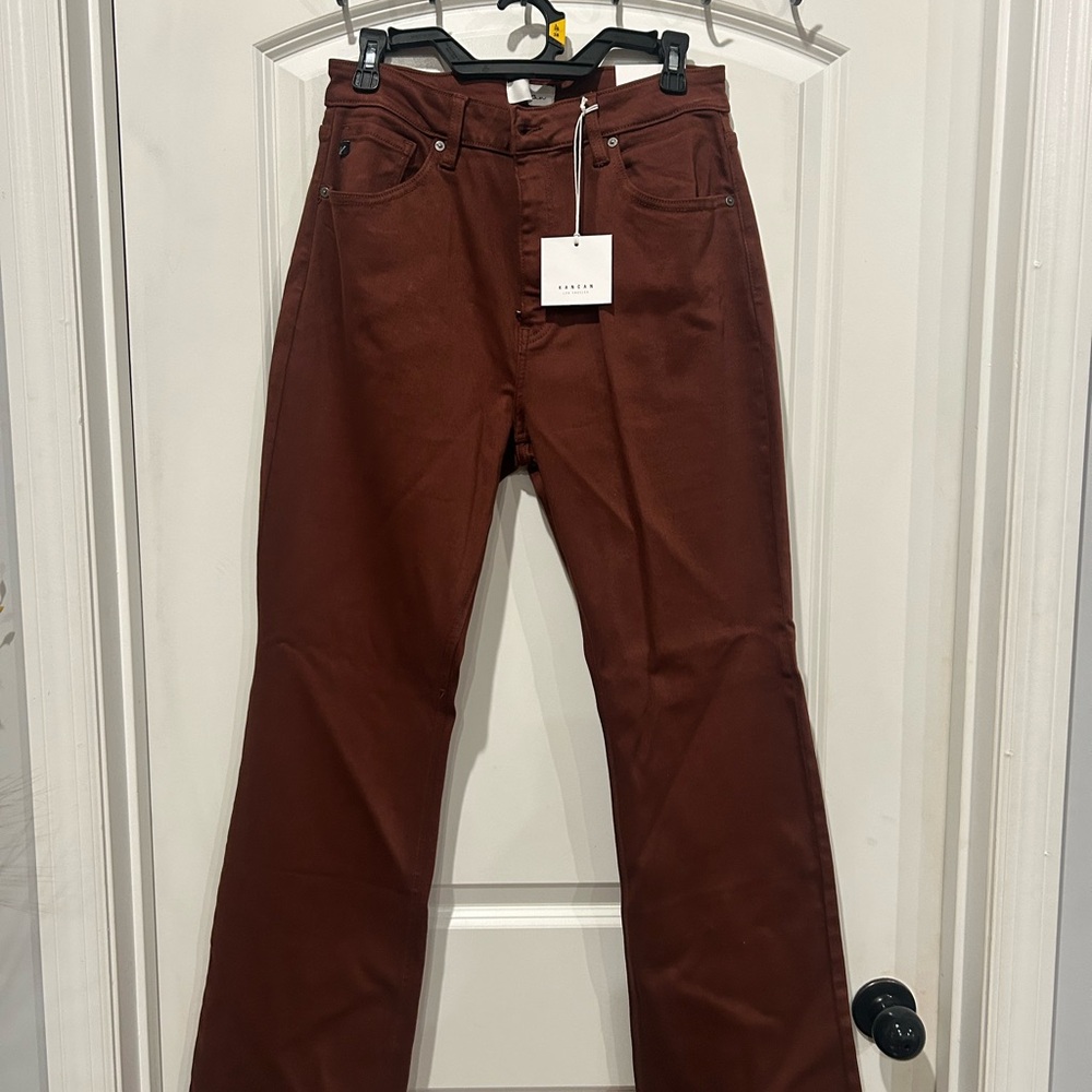 KanCan Rust Straight-Leg Jeans